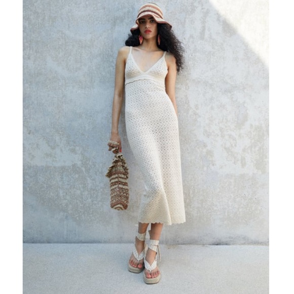 Zara | Dresses | Zara Openwork Knit 
